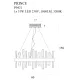 Suspensie PRINCE P0421 Max Light LED, Auriu, Polonia
