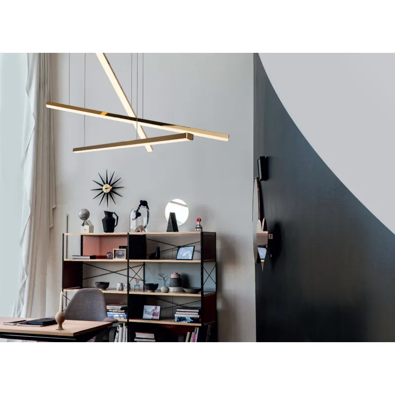Suspensie TRIO 3 P0426D Max Light LED, Auriu, Polonia