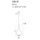 Pendul DROP P0436 Max Light E27, Auriu, Polonia