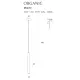 Pendul ORGANIC I P0459 Max Light LED, Auriu, Polonia