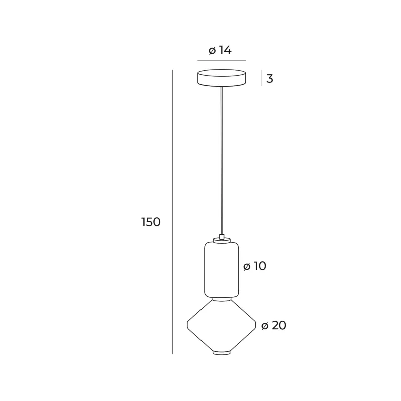 Pendul AKIKO P0467 Max Light LED, Negru, Polonia