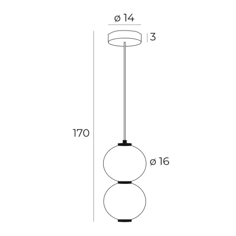 Pendul TAMA P0469 Max Light LED, Negru, Polonia
