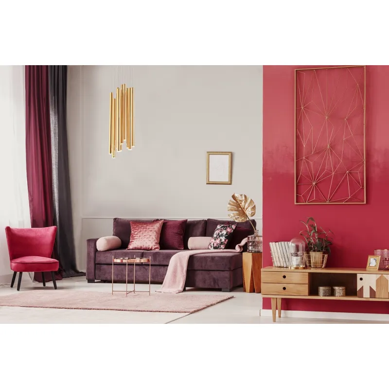 Suspensie ORGANIC P0524D Max Light LED, Auriu, Polonia