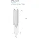 Suspensie ORGANIC P0524D Max Light LED, Auriu, Polonia