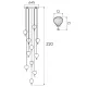 Suspensie PALLONCINI P0526D Max Light LED, Alb, Polonia