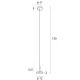 Lampadar IBIZA P0528 Max Light LED, Negru, Polonia
