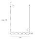 Suspensie ELENA P0535D Max Light LED, Negru, Polonia