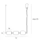 Suspensie ELENA P0536D Max Light LED, Negru, Polonia