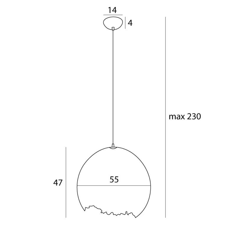 Pendul NEST P0539 Max Light E27, Alb, Polonia