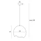 Pendul NEST P0539 Max Light E27, Alb, Polonia