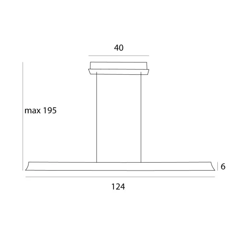 Suspensie JO-JO P0595 Max Light LED, Negru, Polonia