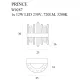 Aplica PRINCE W0287 Max Light LED, Auriu, Polonia