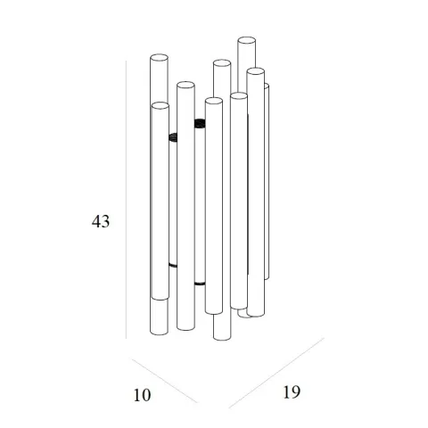Aplica ORGANIC W0311D Max Light LED, Auriu, Polonia