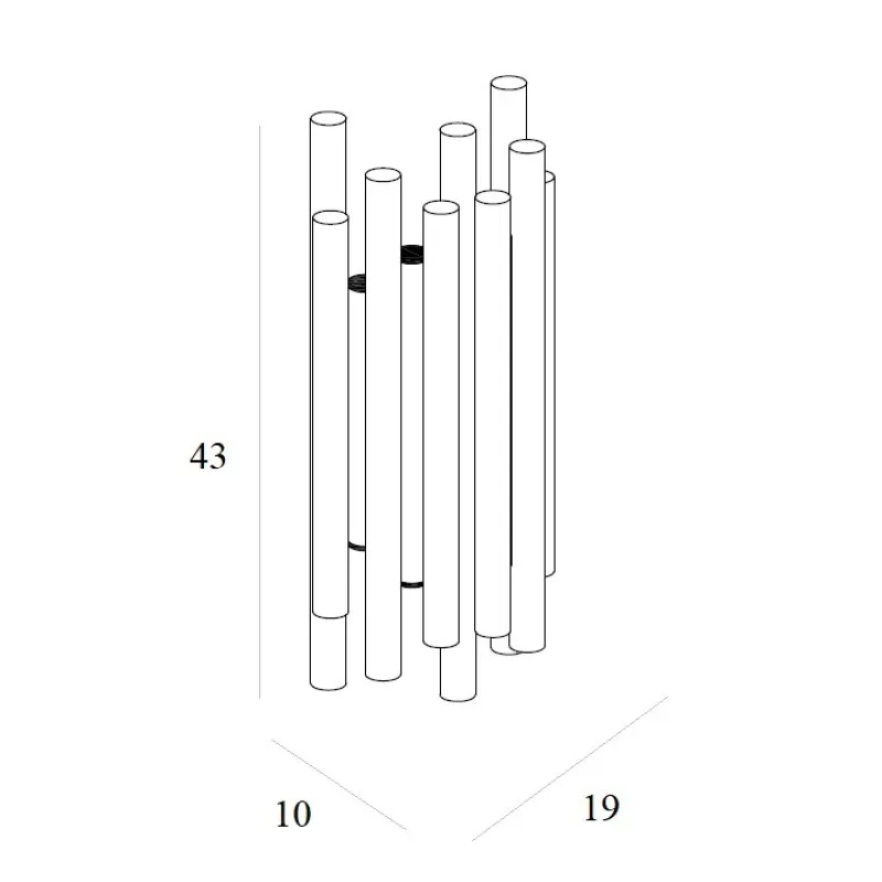 Aplica ORGANIC W0311D Max Light LED, Auriu, Polonia