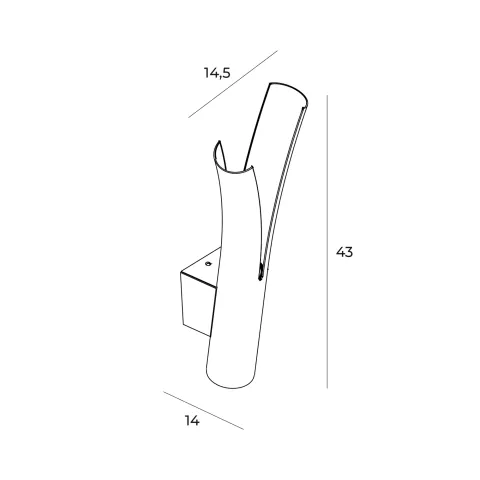 Aplica RAMO W0324 Max Light LED, Auriu, Polonia