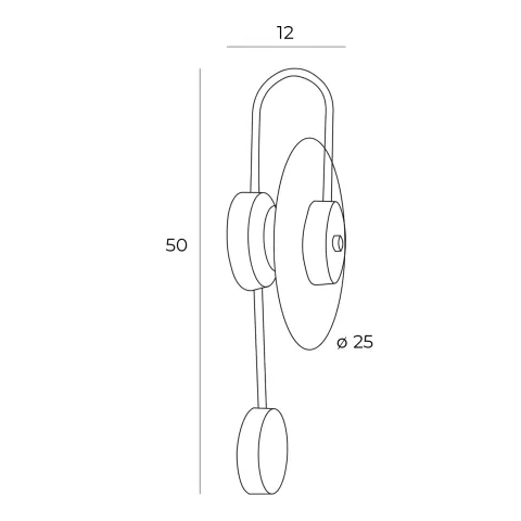 Aplica RETRO W0328 Max Light LED, Auriu, Polonia