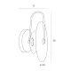 Aplica RETRO W0329 Max Light LED, Auriu, Polonia