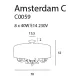 Lustra Plafon AMSTERDAM C0059 Max Light E14, Crom, Polonia