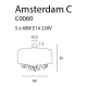 Lustra Plafon AMSTERDAM C0060 Max Light E14, Crom, Polonia