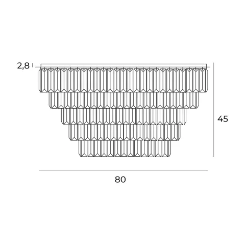 Lustra Plafon MONACOC16 C0225 Max Light G9, Crom, Polonia