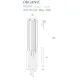 Suspensie ORGANIC Ix10 P0265D Max Light LED, Auriu, Polonia
