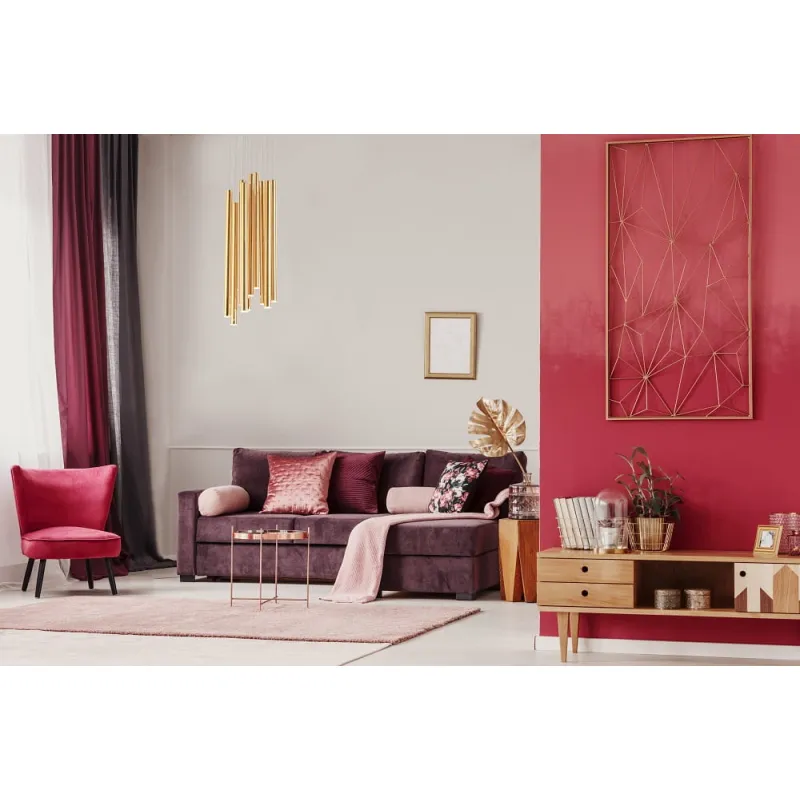 Suspensie ORGANIC Ix10 P0265D Max Light LED, Auriu, Polonia