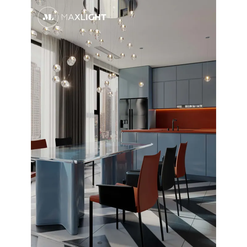 Pendul ZOE 1 P0388 Max Light LED, Crom, Polonia