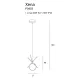 Suspensie XENA P0403 Max Light E27, Alama, Polonia