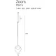 Pendul ZOOM P0416 Max Light LED, Negru, Polonia