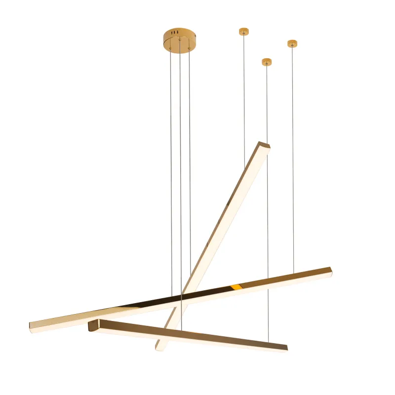 Suspensie TRIO 3 P0426D Max Light LED, Auriu, Polonia