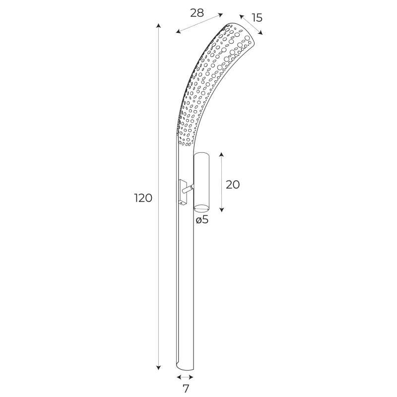 Aplica COBRA W0342 Max Light GU10, Auriu, Polonia