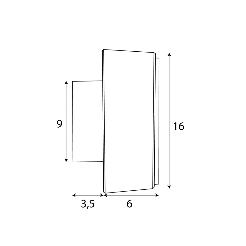 Aplica LIPARI W0358 Max Light LED, Auriu, Polonia