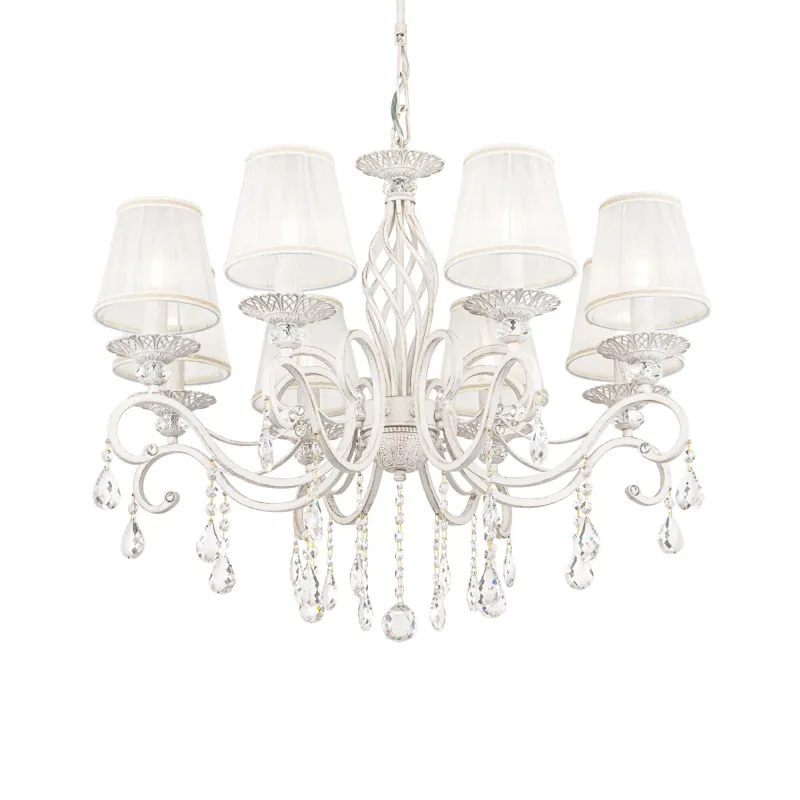 Candelabru  Grace Maytoni E14, Alb, ARM247-08-G, Germania