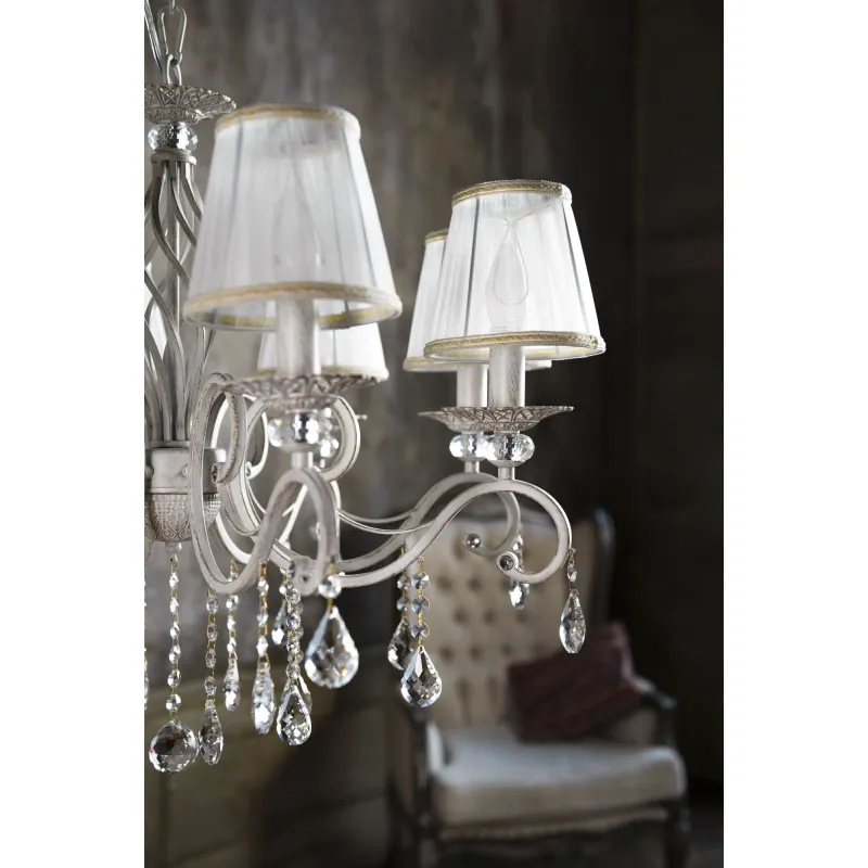 Candelabru  Grace Maytoni E14, Alb, ARM247-08-G, Germania
