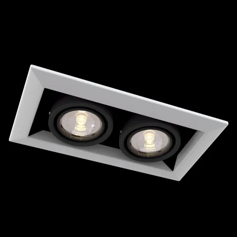 Downlight Patrat Metal Modern Maytoni GU10, Alb, DL008-2-02-W, Germania