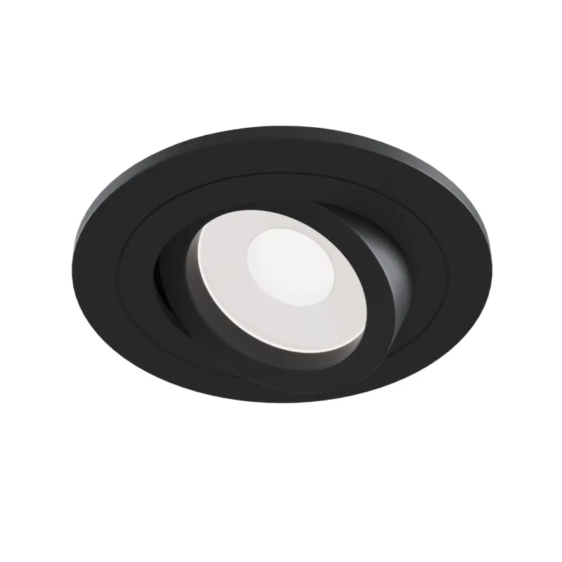 Downlight Circular Atom Maytoni GU10, Negru, DL023-2-01B, Germania