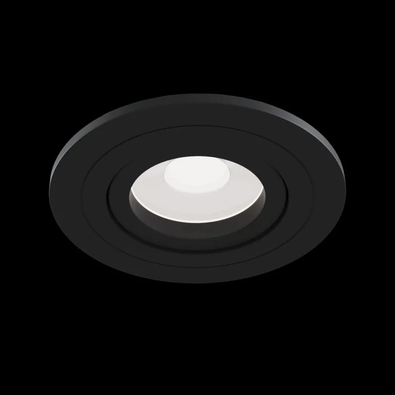 Downlight Circular Atom Maytoni GU10, Negru, DL023-2-01B, Germania