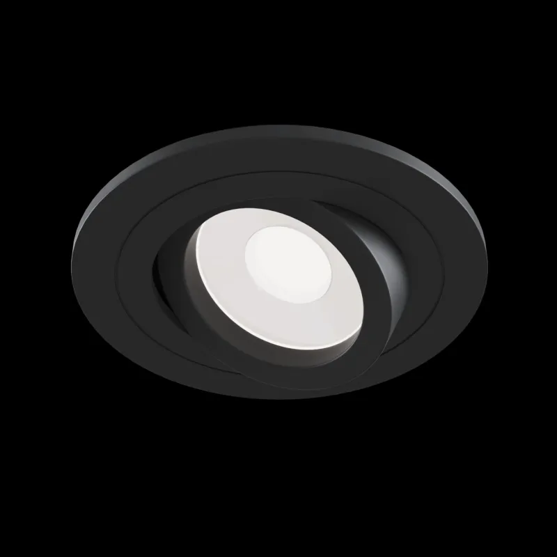 Downlight Circular Atom Maytoni GU10, Negru, DL023-2-01B, Germania