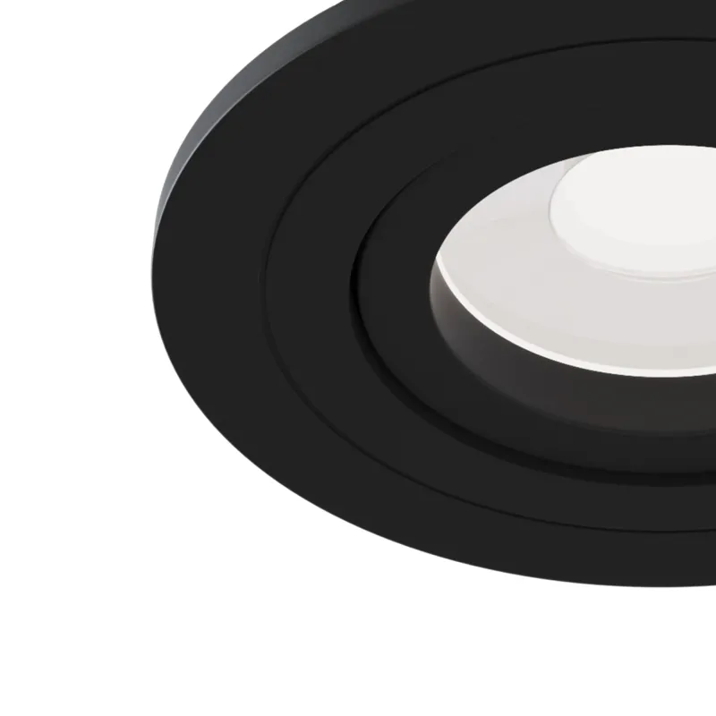 Downlight Circular Atom Maytoni GU10, Negru, DL023-2-01B, Germania