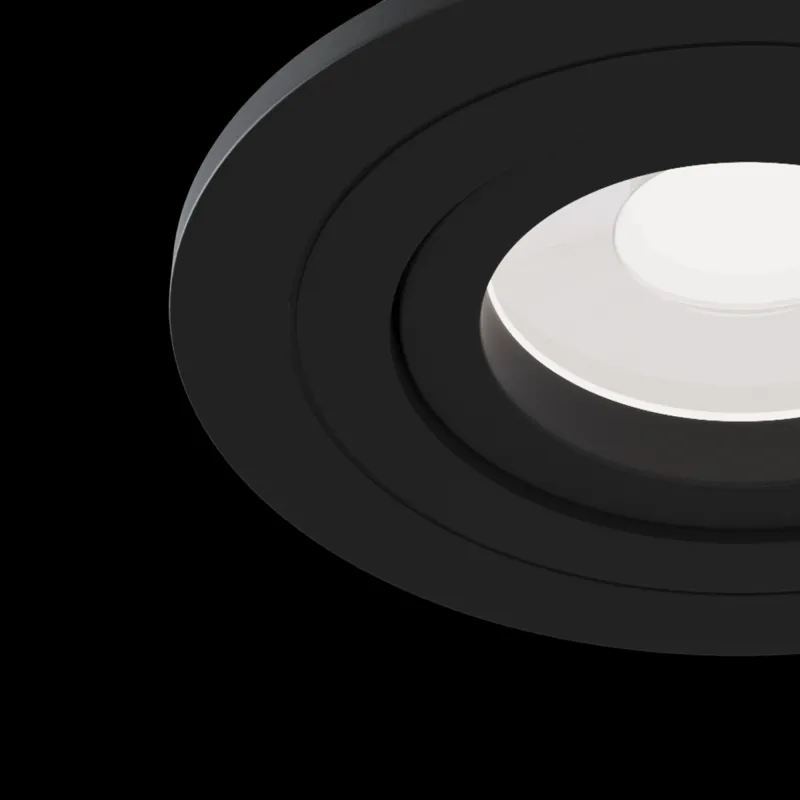 Downlight Circular Atom Maytoni GU10, Negru, DL023-2-01B, Germania