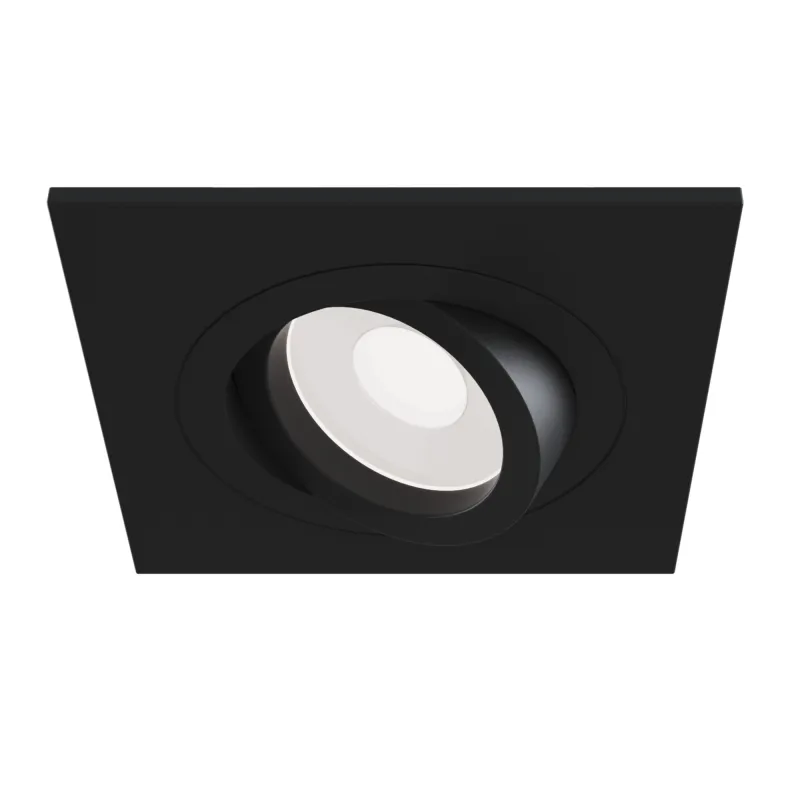Downlight Patrat Atom Maytoni GU10, Negru, DL024-2-01B, Germania
