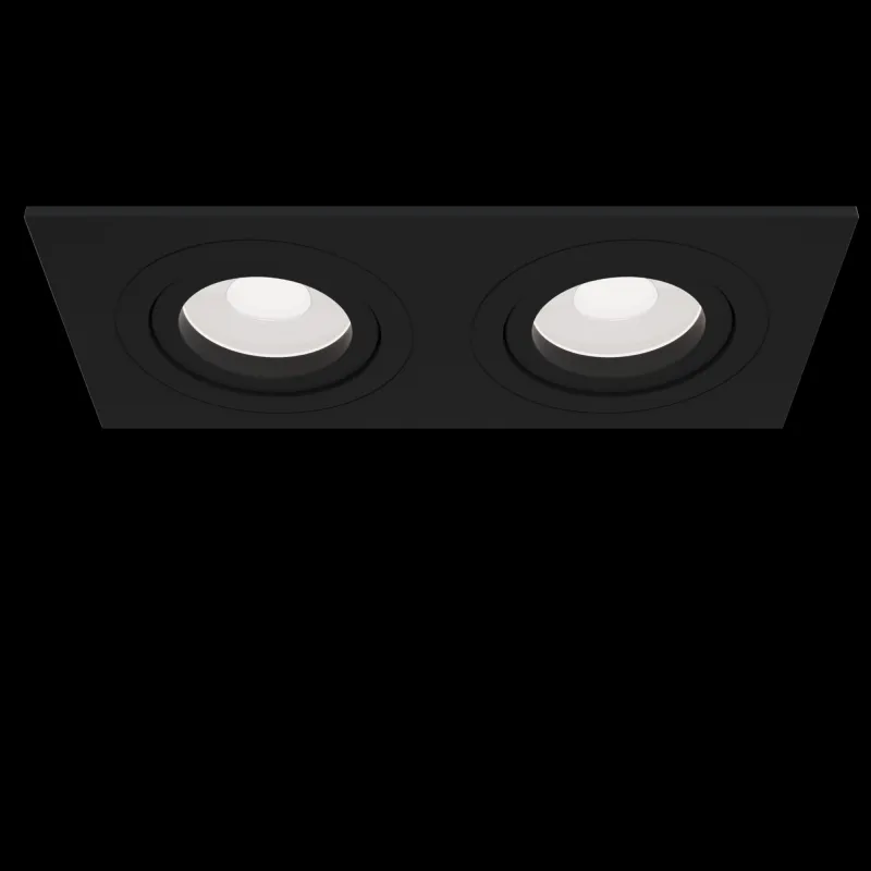 Downlight Patrat Atom Maytoni GU10, Negru, DL024-2-02B, Germania