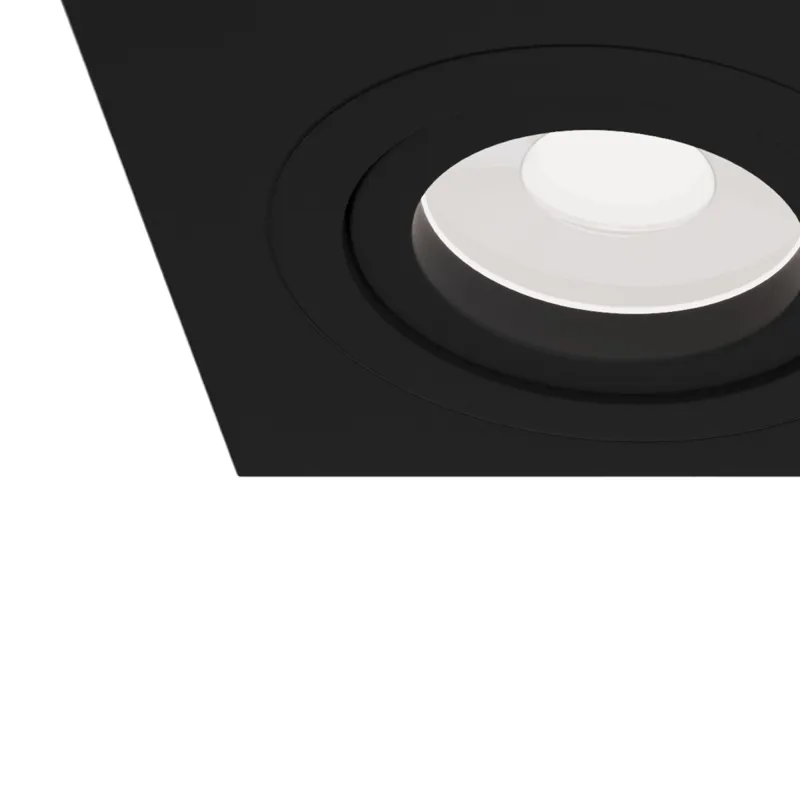 Downlight Patrat Atom Maytoni GU10, Negru, DL024-2-02B, Germania