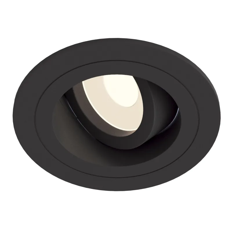 Downlight Circular Atom Maytoni GU10, Negru, DL025-2-01B, Germania