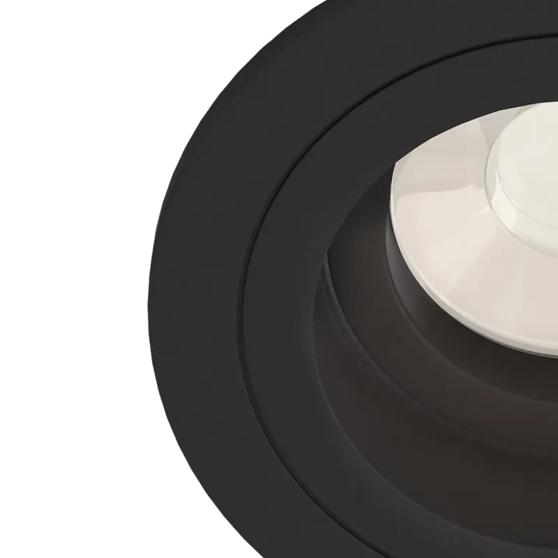 Downlight Circular Atom Maytoni GU10, Negru, DL025-2-01B, Germania