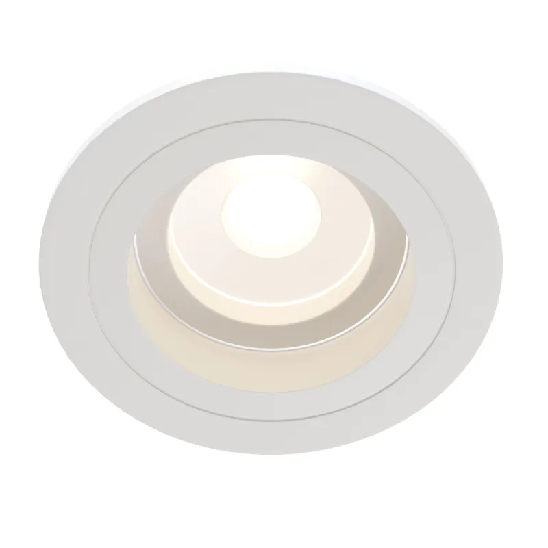 Downlight Circular Atom Maytoni GU10, Alb, DL025-2-01W, Germania