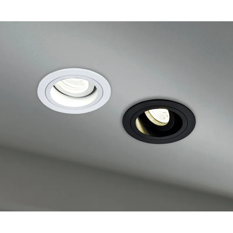 Downlight Circular Atom Maytoni GU10, Alb, DL025-2-01W, Germania