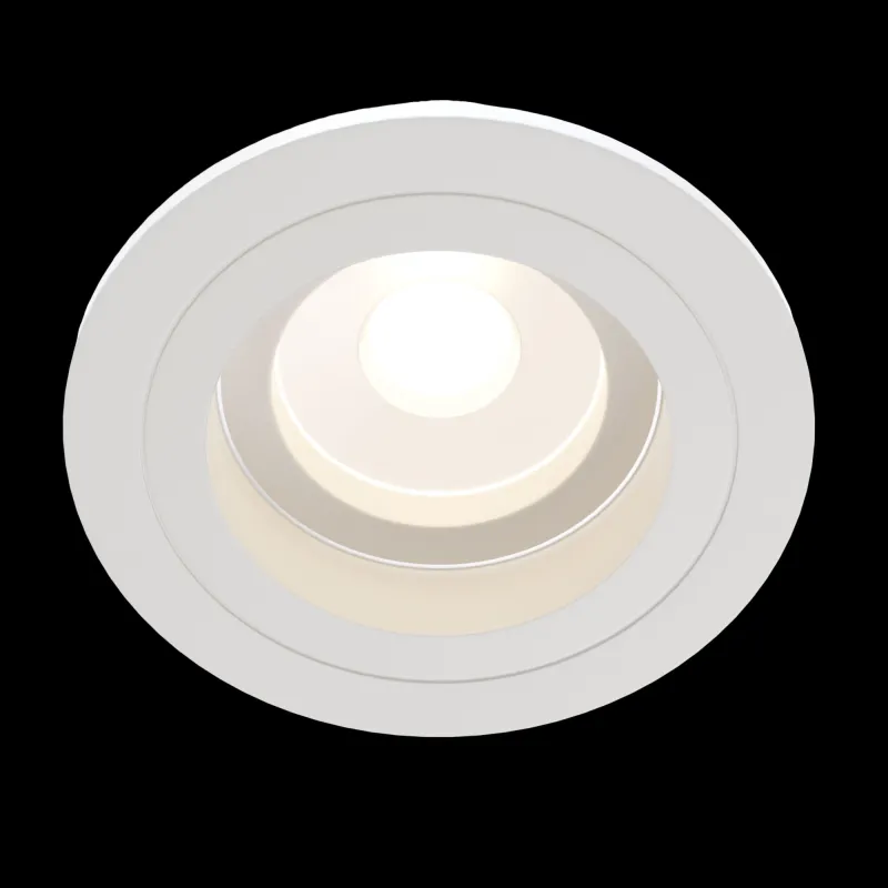 Downlight Circular Atom Maytoni GU10, Alb, DL025-2-01W, Germania