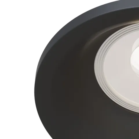 Downlight Circular Slim Maytoni GU10, Negru, DL027-2-01B, Germania