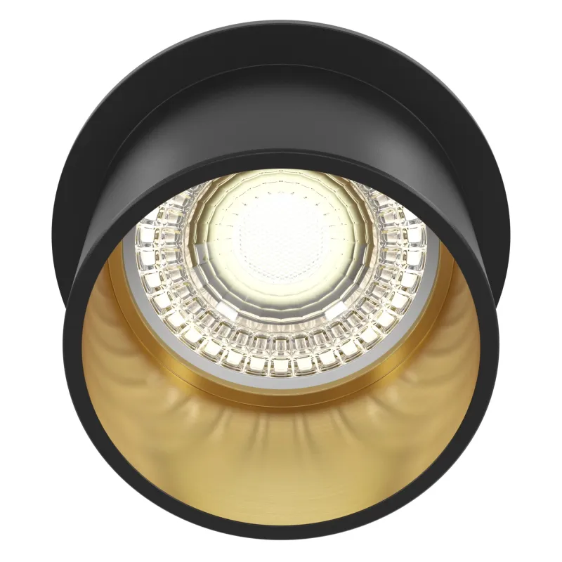 Downlight Circular Reif Maytoni GU10, Negru, DL050-01GB, Germania